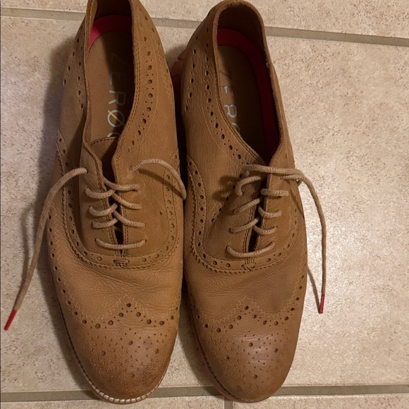 Cole Haan Brown Leather Men's Oxfords - Picture 1 of 7